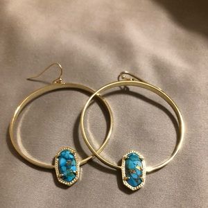 Kendra Scott Bronze Veined Turquoise Eloras